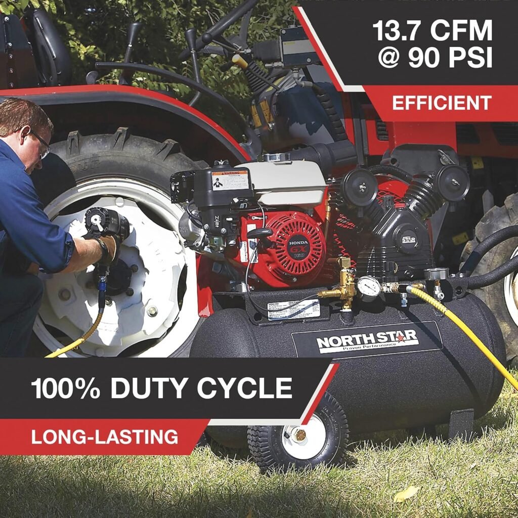 NorthStar Gas-Powered Air Compressor, PSI, 13.7 CFM